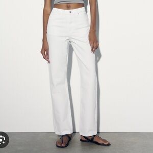 Zara white jeans